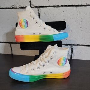3/$25 SALE! Converse All Stars  High-Top Rainbow Sneakers Sz 6